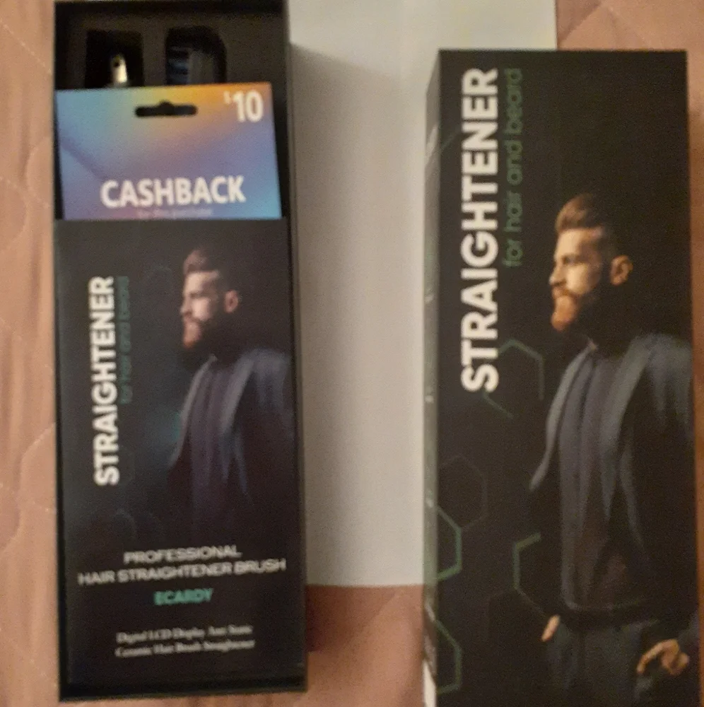 βοΈ3/$15 πHPπ ECARDY Men's Hair & Beard Straightener - Picture 4 of 8